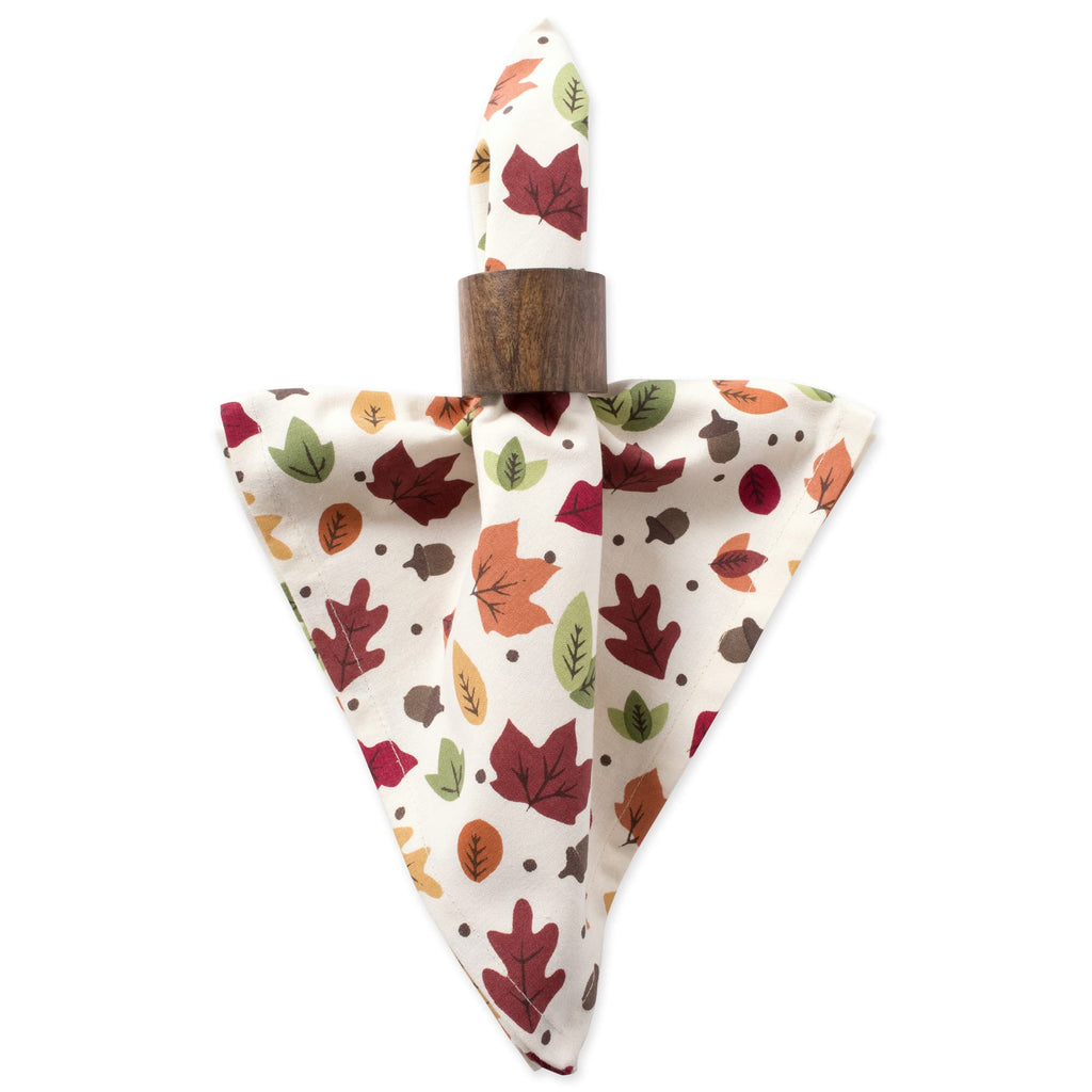 DII 100% Cotton Buffet Napkin Machine Washable, Oversized, Everyday Basic, 20x20, Scattered Leaves