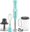 KitchenAid Hand Blender - Variable Speed with Accessories | Aqua Sky, KHBV83AQ