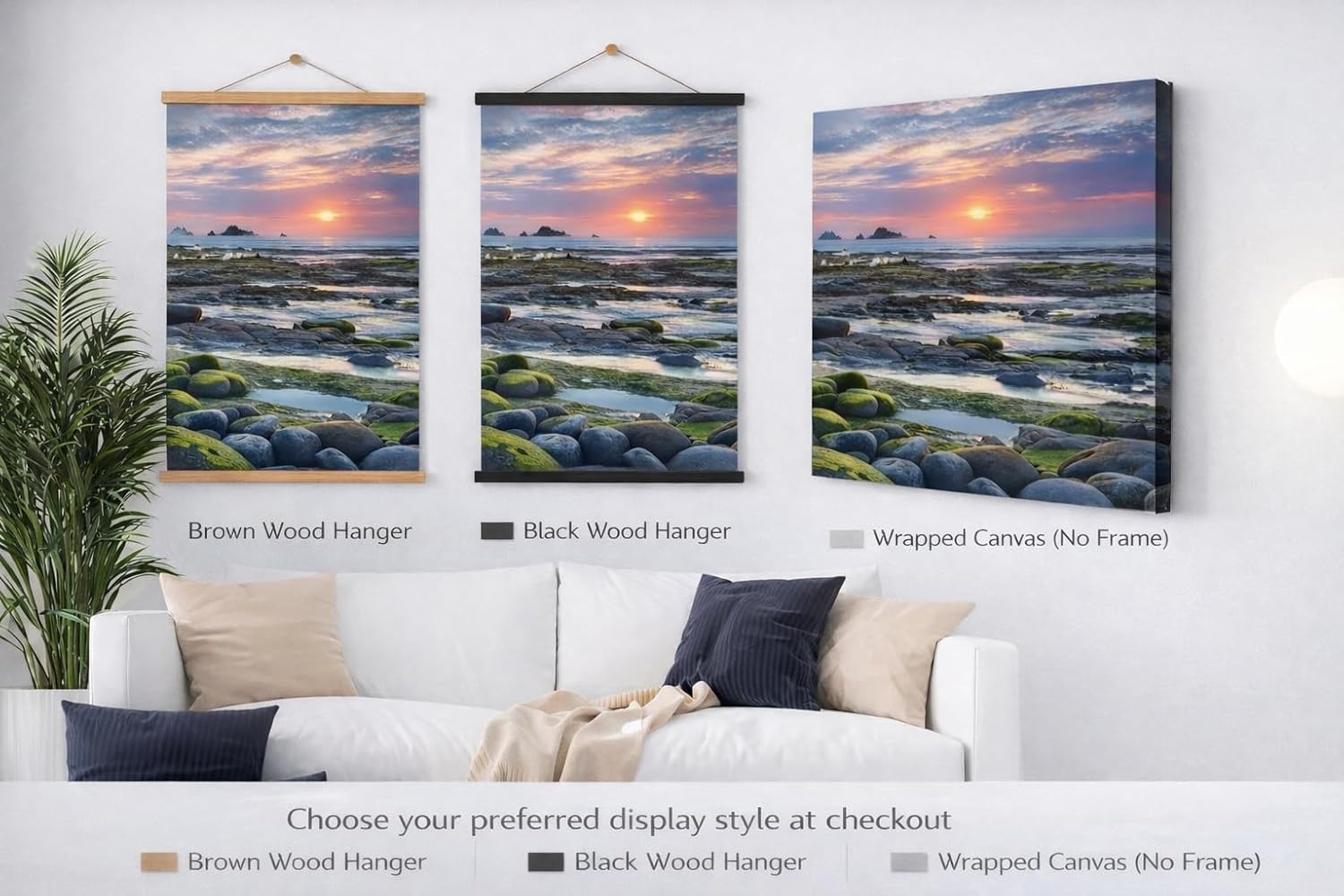 ZXDZSM Custom Canvas Poster - Personalized Photo Wall Art | Unframed 24" x 36" Size