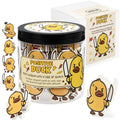 JULEASEL Positive Duck Affirmation Jar – 60 Funny Motivational Cards with Sarcastic Humor for Daily Smiles, Adorable Gift for Women Men, Funny Duck Gifts for Office Stress Relief & Daily Motivation