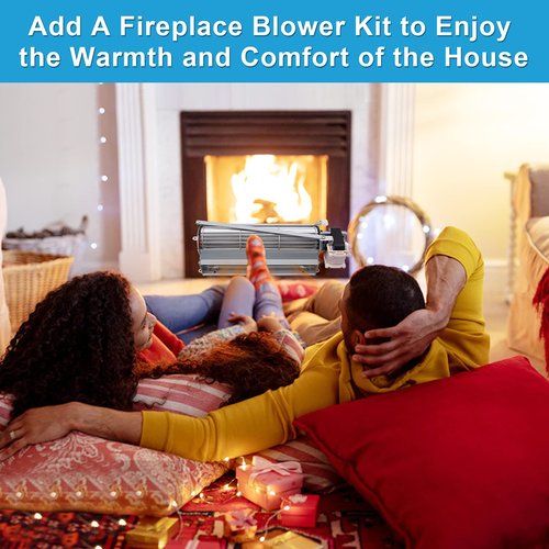 Hipoilk GFK4 Fireplace Blower Fan Kit for Heatilator Fireplaces, FK4 Fireplace Blower for Heatilator ND4236 NDV4236I GNDC36 ND4236I GNDC33 NDV4236 NDV3933I, Temco 36TDVN