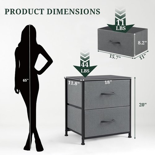 D x 18" W x 20