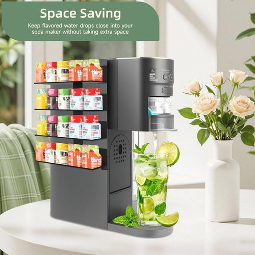 Flavor Pods Holder for Ninja Thirsti WC1001 Soda Maker, 20-Capacity Storage Rack for Ninja thirsty flavor pods, Compact & Durable Shelf for Ninja Thirsties Drink System Soda Machine (Shelf Only)