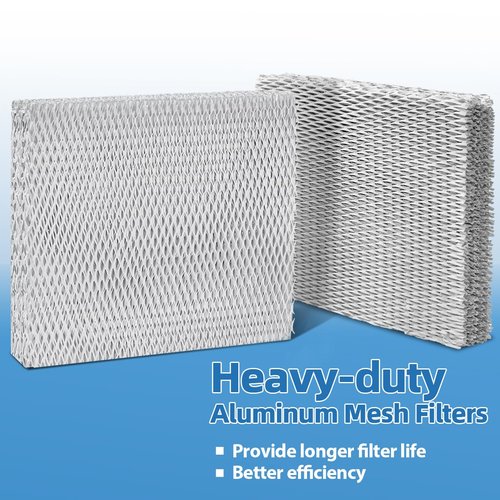 35 Water Panel Humidifier Filter Pad Replacement for Aprilaire 600 600A 600M 700 700A 700M 760 760A 768 350 360 560 560A 568 Whole House Humidifiers; Furnace Humidifier Filter(2 Pack Aluminum Mesh)