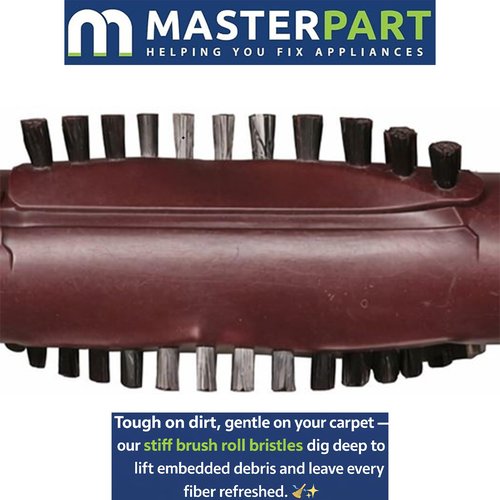 Masterpart Vacuum Brushroll Brush Bar Compatible With Shark NV650, NV650W, NV651, NV652, NV652C, NV750, NV750W, NV752, NV752BRN, NV753, NV753C Vacuum Cleaners