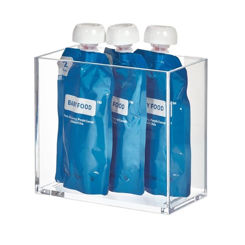 iDesign Adhesive Organizer Bin – Affixx Collection - Clear