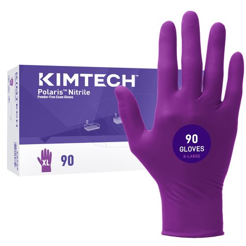 Kimtech™ Polaris™ Nitrile Exam Gloves (62774), 5.9 Mil, Ambidextrous, 9.5”, XL, 90 Nitrile Gloves/Box