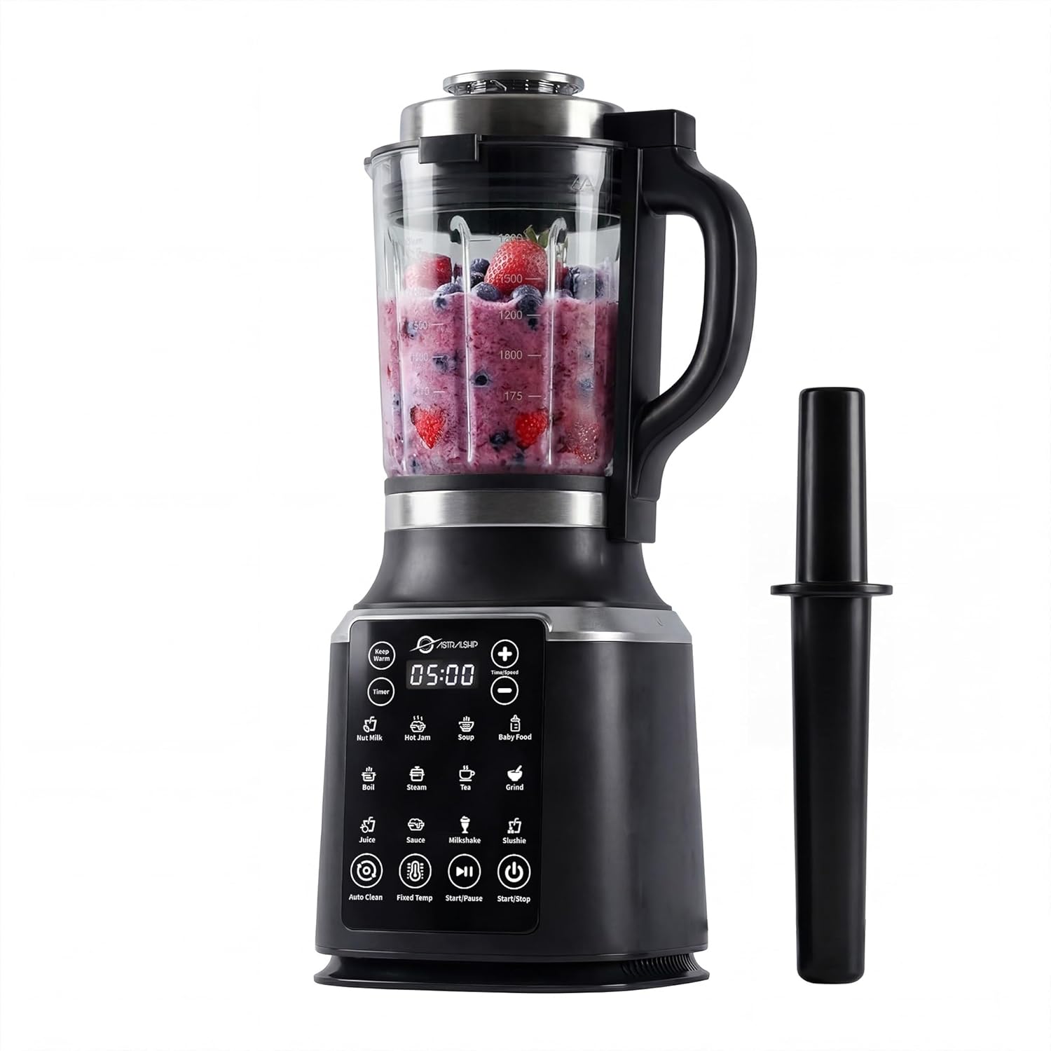 Professional Glass Blender by [Brand Name] - 1500W Motor, 9 Speeds & 14 Preset Programs for Smoothies, Soups & Nut Milk