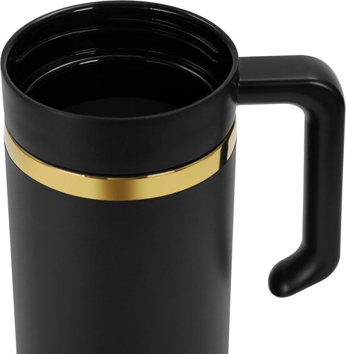 Makerflo 40 oz Gold Electroplated Black Tumbler - Customizable with Lid & Straw, Ideal for Crafting | Pack of 25