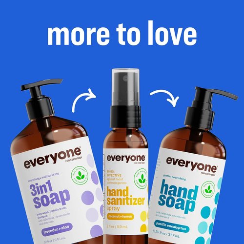 Everyone 3-In-1 Kids Soap | Lavender Lullaby Body Wash, Bubble Bath & Shampoo - 32 Ounce (Pack of 2)