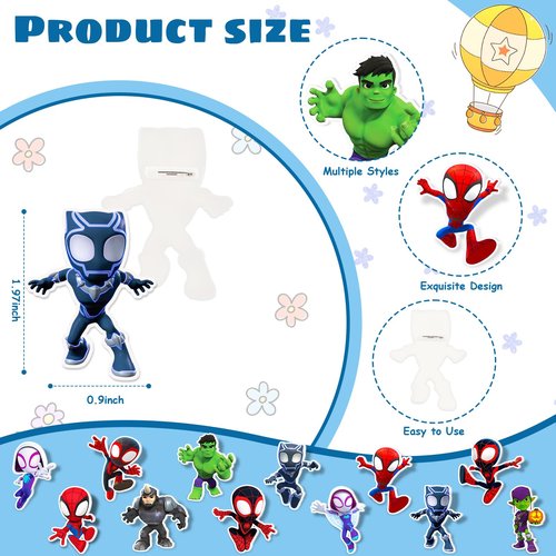 Spidey Birthday Party Supplies, 86Pcs Party Gifts Set for Spidey Theme Party