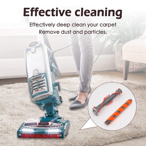 Coodss Replacement Roller Brush Kit Compatible with Shark NV800,NV800W,NV801,NV801Q,NV803,UV810,HV380,HV381,HV382,HV384 Vacuum Cleaner (1 Soft Roller Brush + 1 All-Surface Roller Brush)