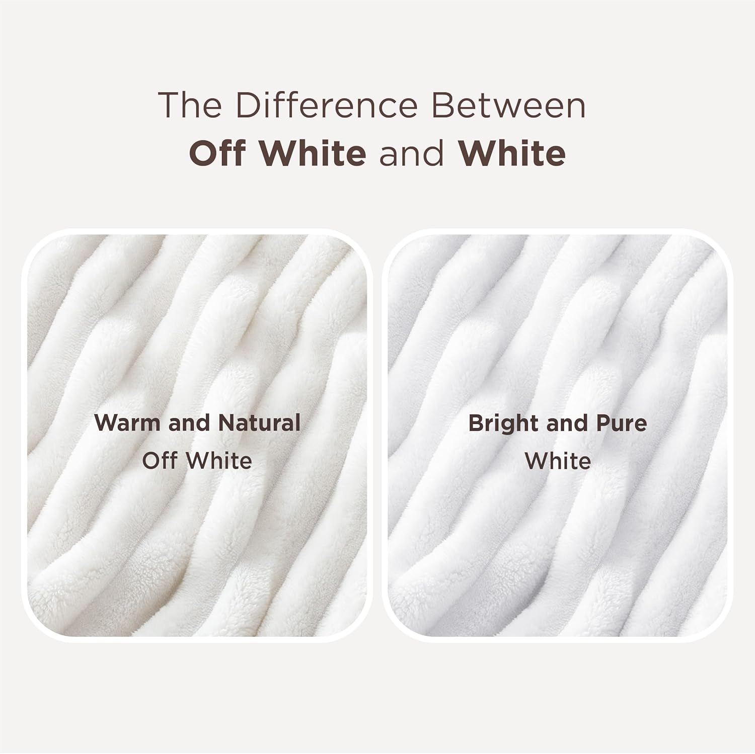 Bedsure GentleSoft Twin XL Blanket - Cozy Fleece Throw for Dorm Room Essentials | Off White, 66x90 Inches