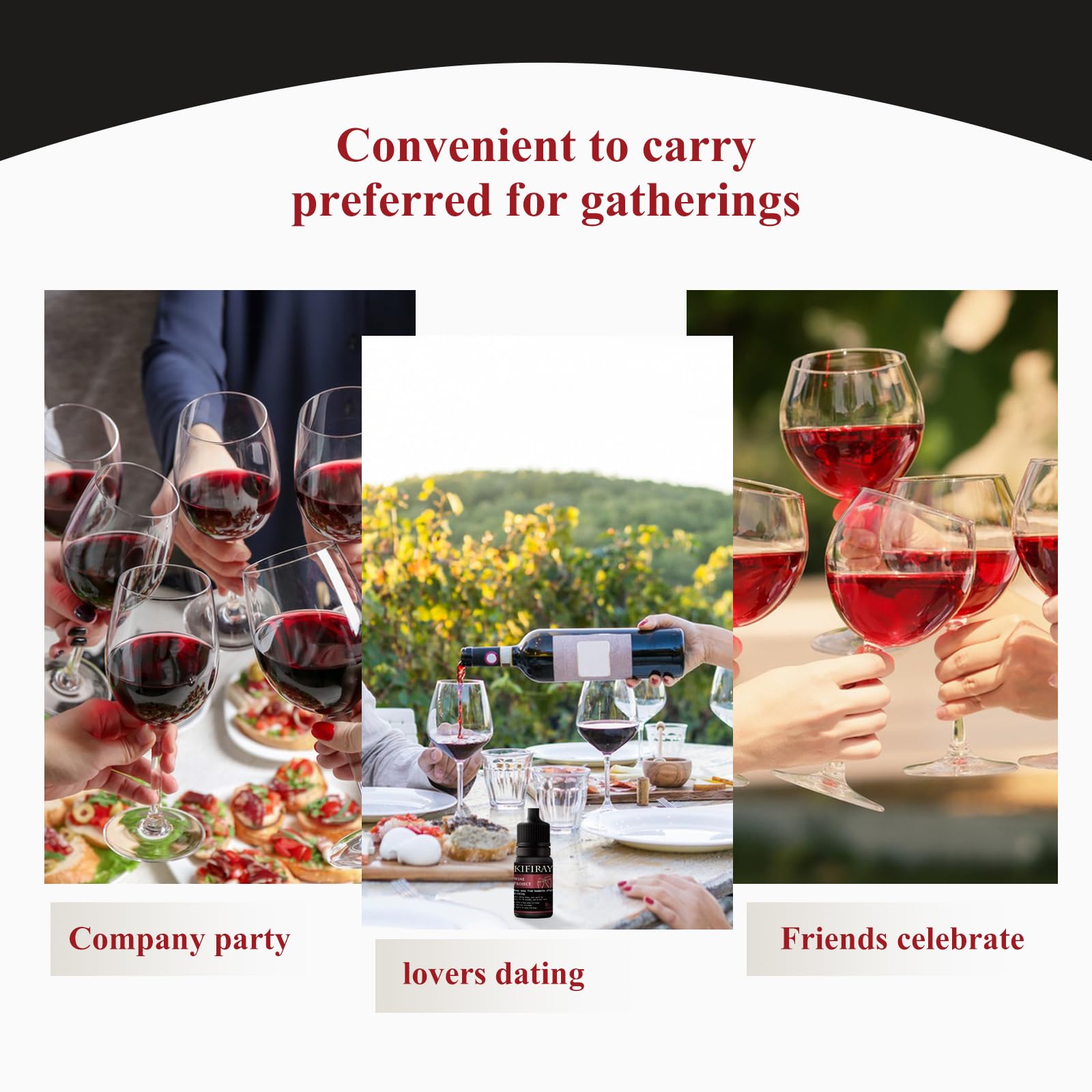 Wine Project Sulfite Filter, Reduces Headaches and Allergies, 1-9 Drops，Enhance wine tasting enjoyment and preserve original flavor, ideal choice for wine lovers（10ml）