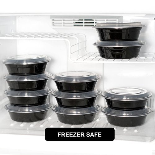 Freshware Meal Prep Bowl Containers, Bento Box, Plastic Containers, Food Storage Containers, Lunch Boxes (Salad Bowls, 150-Pack)
