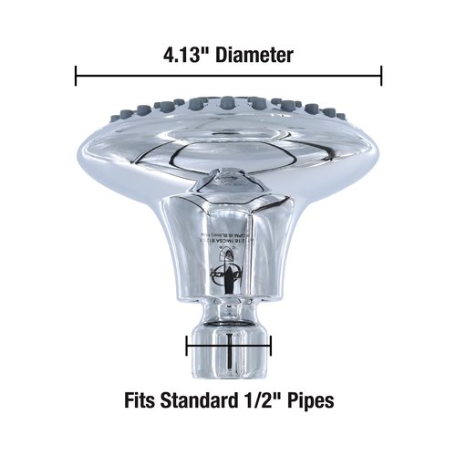 Danco 1.8GPM 5-Spray Water-Saving Shower Head with Adjustable Swivel Ball Joint in Chrome (12017)