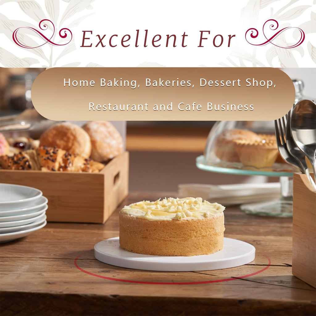 Oungg 14 Pack 12 Inch Cake Drum, Cake Boards 12 Inch Round, 1/2" Thick Cardboard Cake drums with Food Grade, White and Modern Style for Bases Para Pasteles.