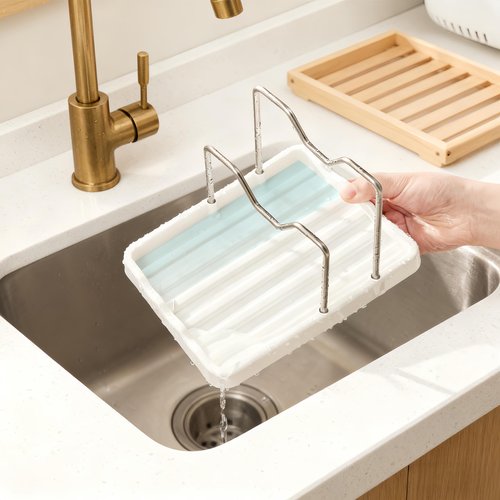 chhcjqyyf Spoon Rest & Pot Lid Holder - 2-in-1 Kitchen Cooking Tool Rack for Counter & Stove Top - Lid Holder While Cooking, Multifunctional Organizer