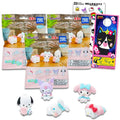 Hello Kitty Time at Home Figures Blind Bags Set - 3 Pack Sanrio Time at Home Mystery Bags Bundle with Mini Figures Featuring Pochacco, My Melody, Kuromi, More Plus Stickers | Hello Kitty Party Favors