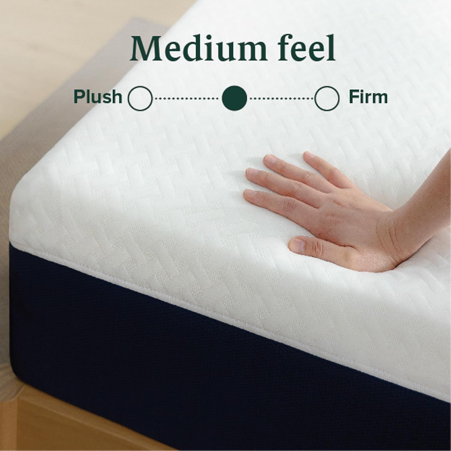 Zinus 10 Inch King Hybrid Mattress - Cooling Comfort, Medium Firm, Fiberglass Free, Motion Isolation