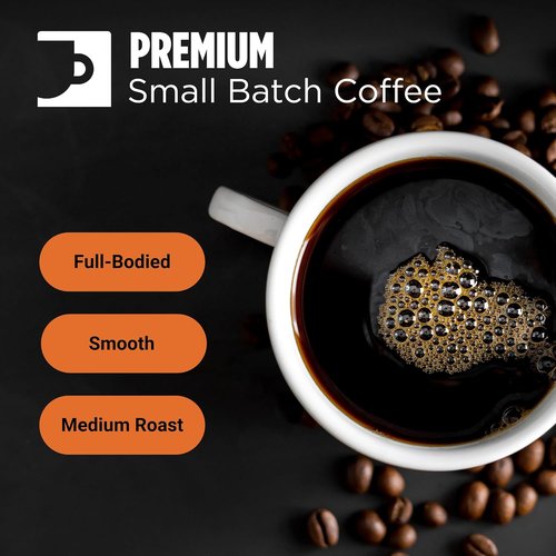 Incredibrew Coffee - Keto Friendly Medium-Dark Roast | No Sugar, Recyclable Pods, 10 Count
