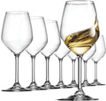 Bormioli Rocco Glass, Drinking Cup, Wine Glasses, 14 Ounces. Laser-Cut Rim For Wine Tasting, Elegant Party Drinking Glassware, Restaurant Quality
