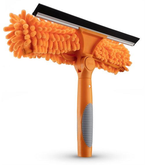 1.5-3 Window Squeegee for Home with Extension Pole // Window Glass Cleaner Tool for Window Cleaning // Car Squeegee for Window Cleaning // Best Tool to Clean Windows Outdoor and Indoor