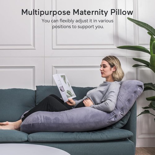 Momcozy Pregnancy Pillow - Comfortable Knee Support for Side Sleepers | Ideal for Expecting Mothers