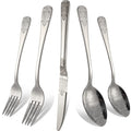 Silverware Set 40 Pieces Stainless Steel Flatware Cutlery Set Service for 8 Kitchen Utensil Tableware Sets Include Knives Forks Spoons for Kitchen Home Restaurant
