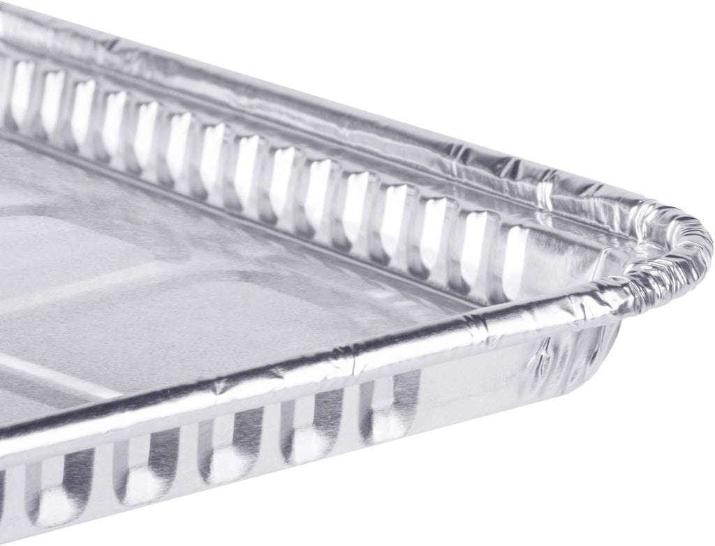 Skiennix Disposable Aluminum Foil Baking Sheets - Heavy Duty Nonstick Cookie Trays | 12.8” x 8.9” (25 Pack)