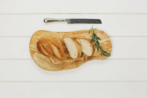 Naturally Med - Olive Wood Cutting Board/Cheese Board - 18 Inch - Large