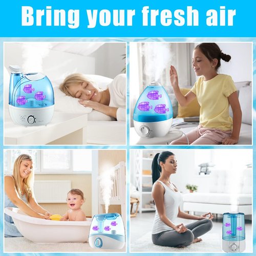 12PCS Universal Humidifier Tank Cleaner,Demineralization Cleaning Ball for Most Humidifier & Fish Tank, Purifies Water, Eliminates White Dust and Odor, Prevents Hard Water Build-Up