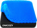 Skiennix Gel Seat Cushion - Super Large & Thick Cooling Honeycomb Design for Office & Home Use