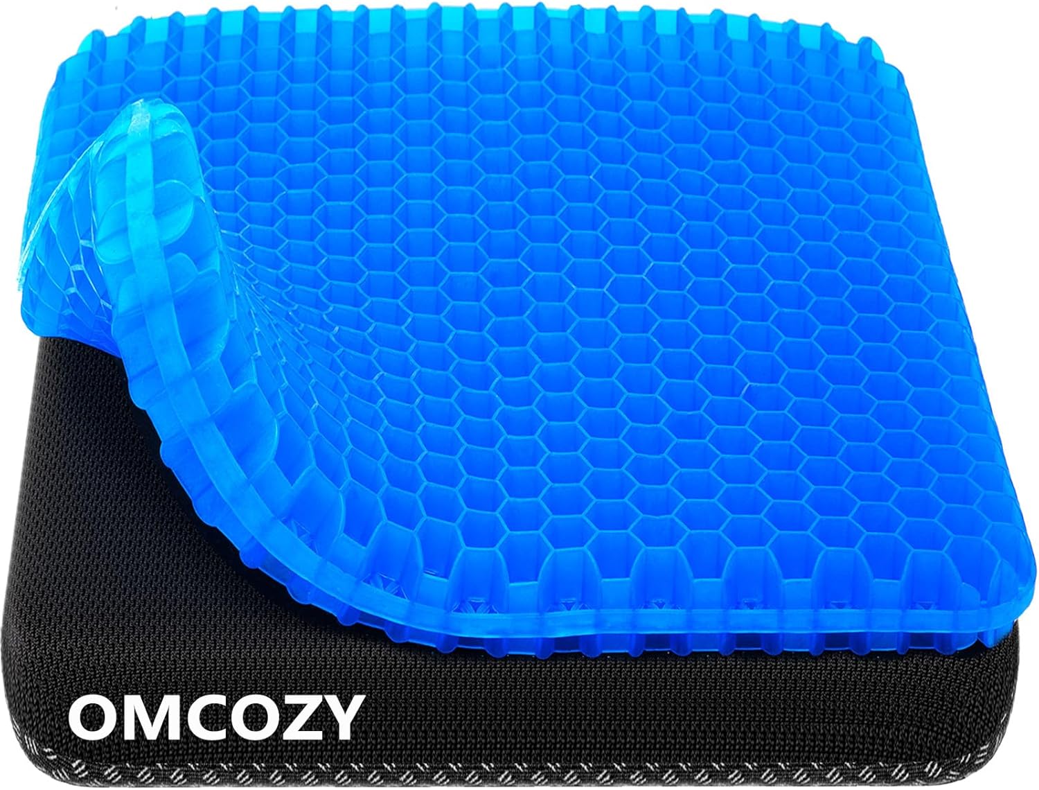 Skiennix Gel Seat Cushion - Super Large & Thick Cooling Honeycomb Design for Office & Home Use