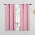 NICETOWN Blackout Curtain Panels - Thermal Insulated Draperies in Crystal Pink | 34"x45" (1 Pair)