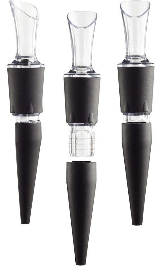 2-Pack -100% MADE IN THE USA - Drip-Free WINE POURER with Patented TILT AERATION CONTROL