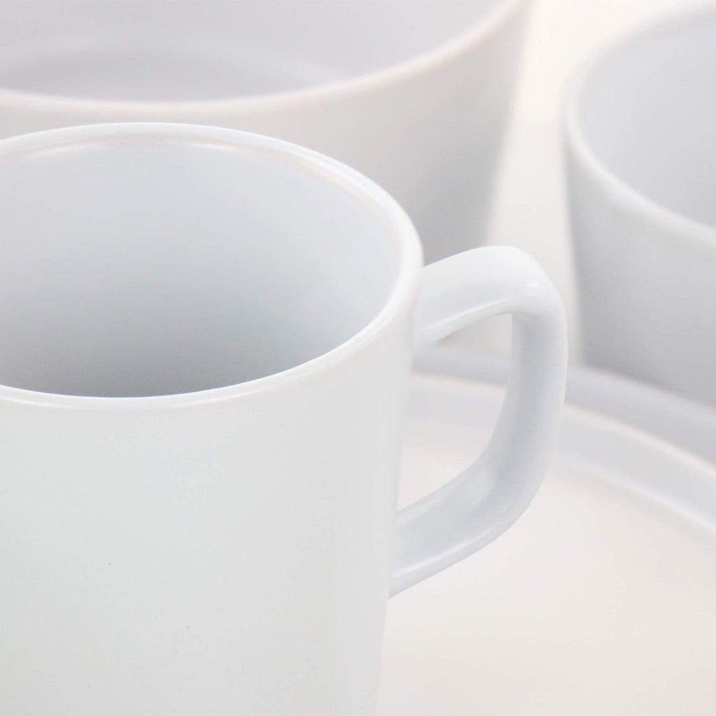 Elama Luxmatte Contemporary Dinnerware Set (1, White)