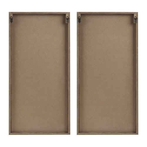 Madison Park Wall Décor for Living Room - Birch Palms Botanical Two-Tone, Home Accent Modern Kitchen Dining Decoration, Ready to Hang 2-Piece Wood Panel Set for Bedroom, 16"W x 32"H, Dark Palm