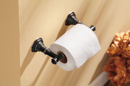 Moen DN9108BN Ellsworth Double Post Wall Mount Pivoting Toilet Paper Holder, Brushed Nickel