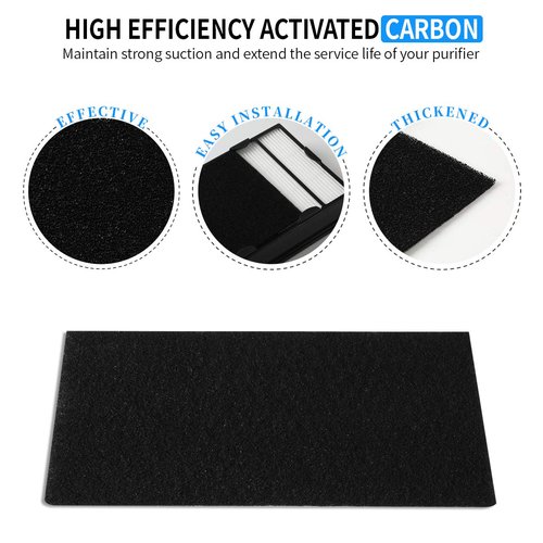 Gazeer Replacement Filter B (4 Pack) + Carbon Pre Filter(4 Pack) Compatible with Holmes HAPF600 HAPF600D HAPF600D-U2