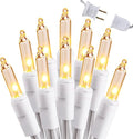 Brizled Clear Christmas Lights - 300 Count 69.6ft Connectable Indoor/Outdoor White String Lights