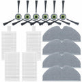 14Pack YUJINRU Replacement Parts Accessories Kit Compatible with UMMUND T7S Robot Vacuum.4 Mop Pads, 4 Filters, 6 Side Brushe
