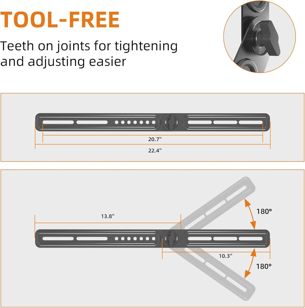 XINLEI Universal Sound Bar Mount | Fits 23-65 Inch TVs | Securely Holds Up to 22 lbs