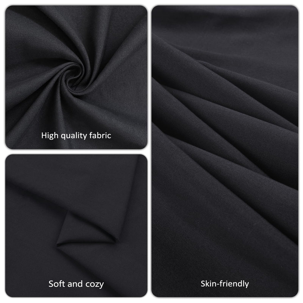 pepmily 12 Pack Black Round Tablecloths 90 Inch Table Table Cloth, Wrinkle Resistant Washable Polyester Fabric Table Cloth Round Table Cover for Dining Banquet Wedding Party