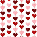4 PCS Valentines Garland, Pre-Assemble Valentines Banner, Red, Pink, and Burgundy Galentines Day Decorations, Hanging Heart Banner for Romantic Anniversary Wedding Birthday Party Decorations