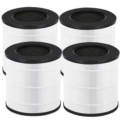 CHAMONNY B-D02U Filter Replacement, Compatible with VEWIOR B-D02U Air Purifier and MOO-KA B-D02L and KOIOS B-D02L Air Purifier, 4Pack