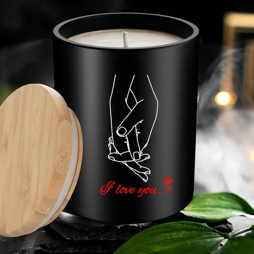 Valentiens Day Gifts for Her or Him, Romantic Anniversary Wedding Birthday Valentines Gifts for Women Men, Girlfriend Boyfriend Wife HusbandGift, Long Lasting Vanilla Lavender Scented Candle 10oz