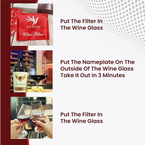 12 Pack Wine Sulfite Filters, Wine Lover Ideas Gifts for Party Wine Purifier To Remove Sulfite And Histamine, Wine Filter for Sulfite Histamine Purifier, Valentines Day Gifts for Him Her Men Women