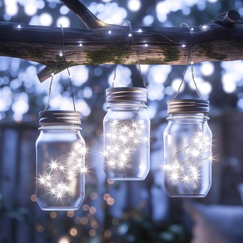 Minetom Fairy Lights - 100 LEDs 33 Ft Waterproof Starry String Lights on Silver Wire | Pure White for Parties & Weddings