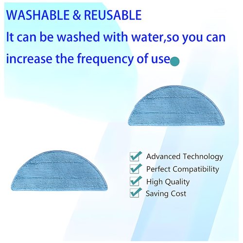 Replacement Accessories Kit For ILIFE A12 pro / V9 / V9 Pro Robot Vacuum,parts 4 Side Brushes 3 Mop Pads 3 Hepa Filters 3 dust bags